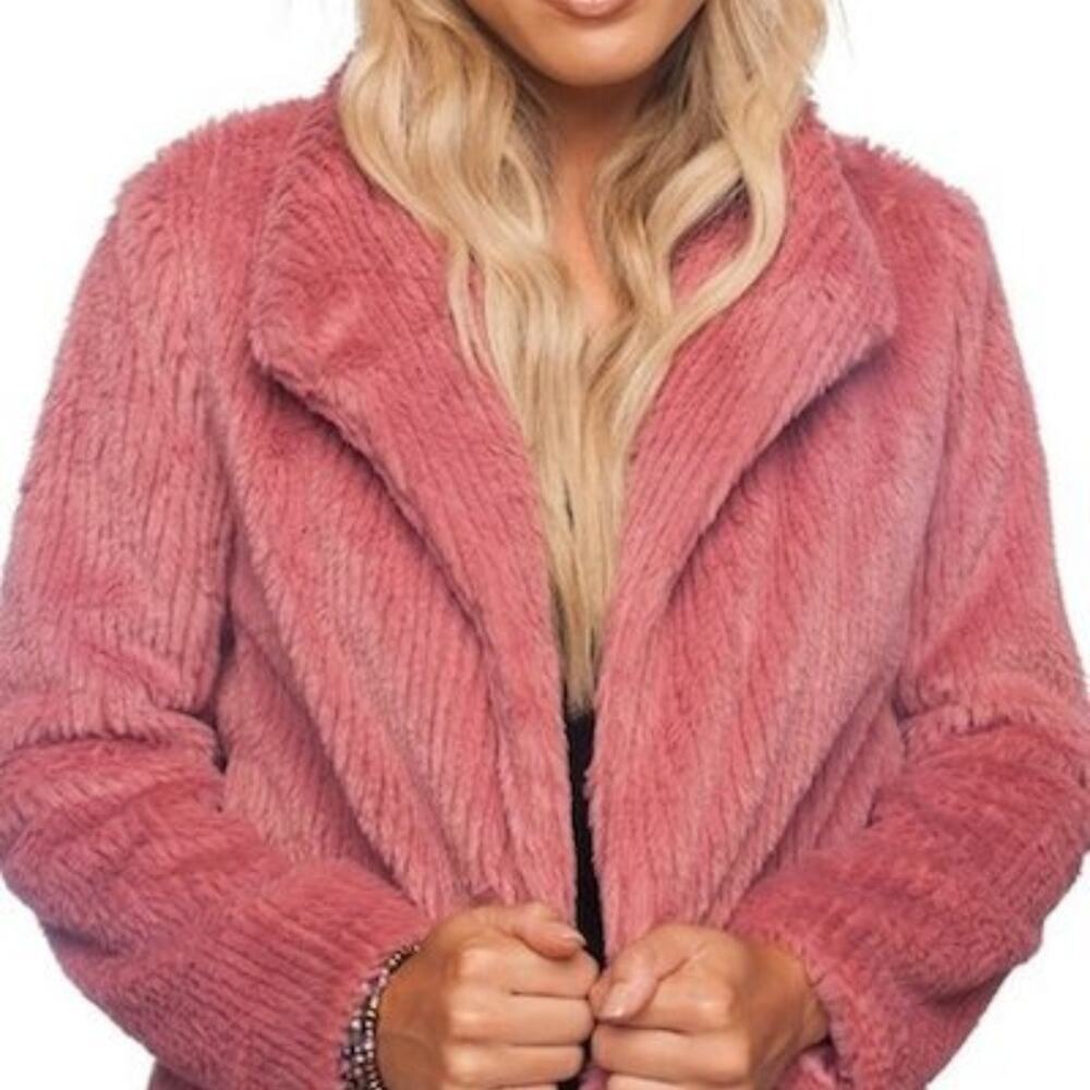 Buddy Love Faux Fur Jacket Small